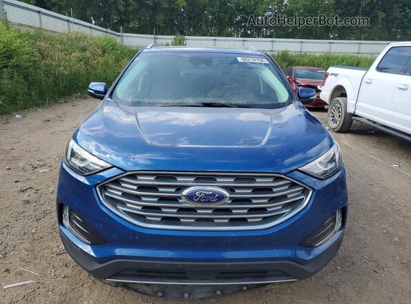 2FMPK4J96LBA76043 2020 FORD EDGE Blue Front view
