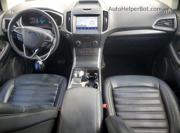 2FMPK4J96LBA76043 2020 FORD EDGE Blue Dashboard view