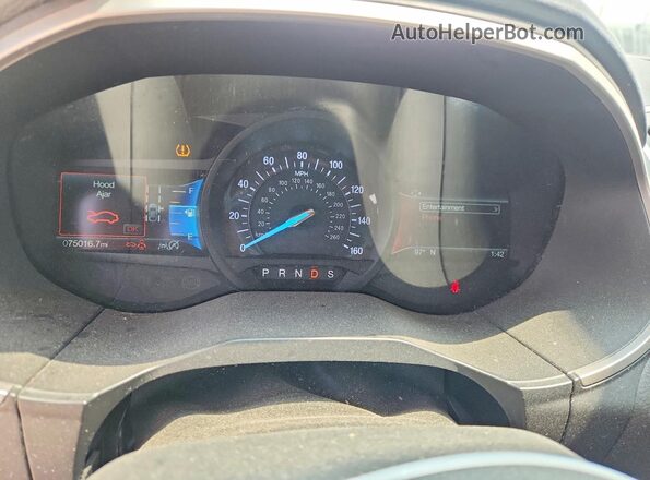 2FMPK4J96LBB11258 2020 FORD EDGE White Instrument cluster view