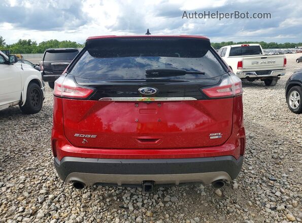 2FMPK4J96LBB21305 2020 FORD EDGE Red უკანა ხედი