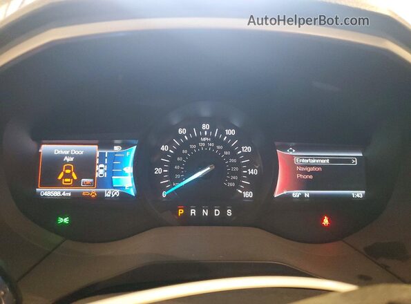 2FMPK4J96LBB31834 2020 FORD EDGE Black Instrument cluster view