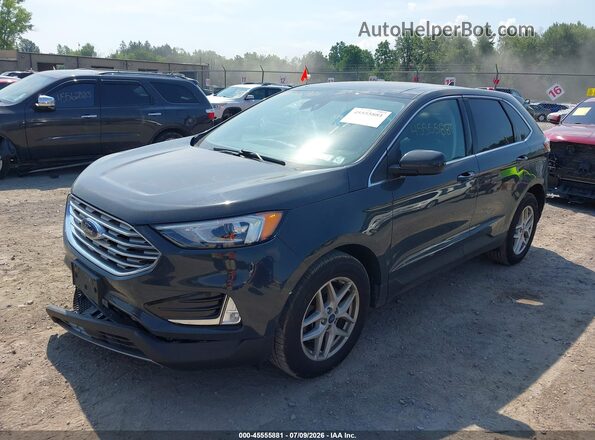 2FMPK4J96MBA11954 2021 FORD EDGE Dark Blue Vista frontal