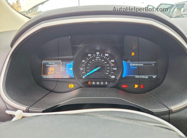 2FMPK4J96MBA16149 2021 FORD EDGE Желто-коричневый Вид щитка приборов