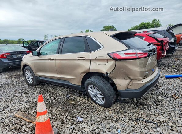 2FMPK4J96MBA16149 2021 FORD EDGE Желто-коричневый Задняя левая четверть