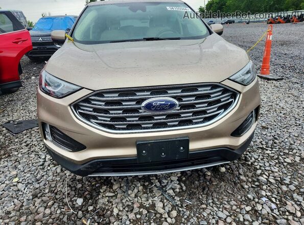 2FMPK4J96MBA16149 2021 FORD EDGE Желто-коричневый Вид спереди