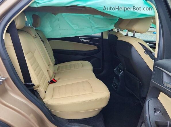 2FMPK4J96MBA16149 2021 FORD EDGE Желто-коричневый Вид задних сидений