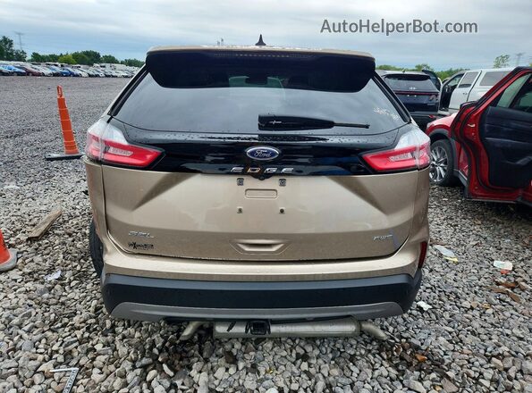 2FMPK4J96MBA16149 2021 FORD EDGE Желто-коричневый Вид сзади