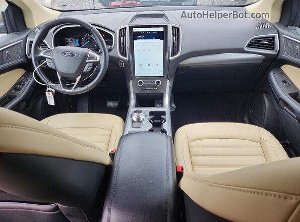 2FMPK4J96MBA16149 2021 FORD EDGE Желто-коричневый Вид панели приборов