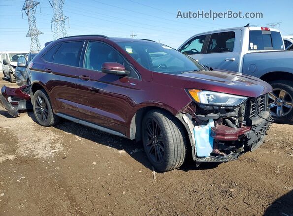 2FMPK4J96MBA48776 2021 FORD EDGE Burgundy Przód prawy