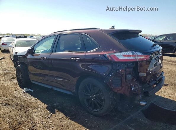 2FMPK4J96MBA48776 2021 FORD EDGE Burgundy Tył lewy