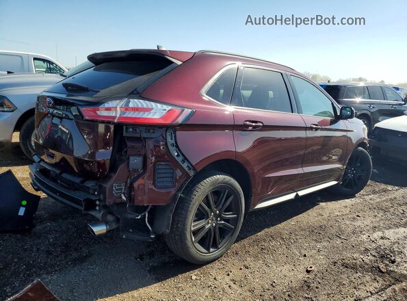 2FMPK4J96MBA48776 2021 FORD EDGE Burgundy Tył prawy