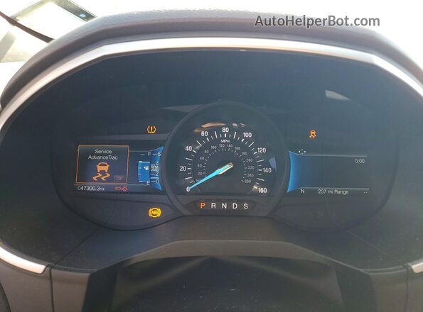 2FMPK4J96MBA48776 2021 FORD EDGE Burgundy Widok zestawu wskaźników