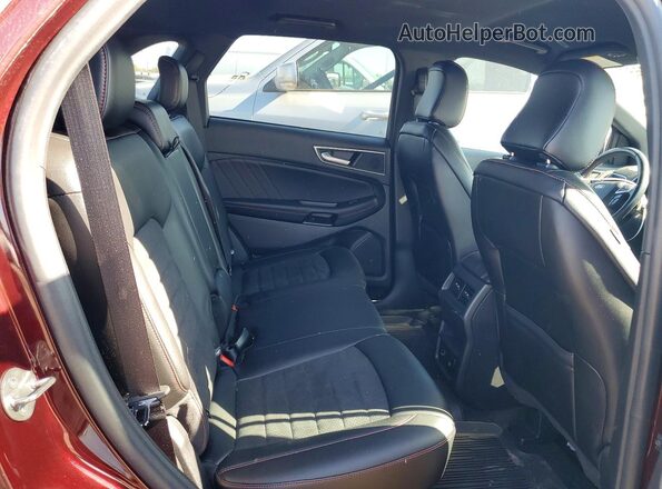 2FMPK4J96MBA48776 2021 FORD EDGE Burgundy Widok tylnych siedzeń