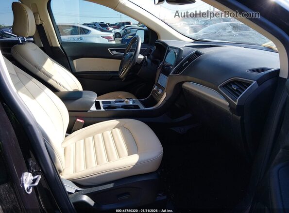 2FMPK4J96NBA41439 2022 FORD EDGE Black Widok wnętrza z przodu