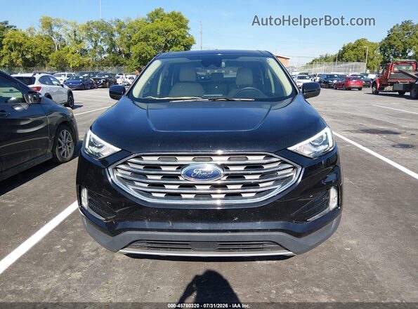 2FMPK4J96NBA41439 2022 FORD EDGE Black Widok zestawu wskaźników