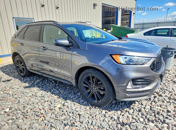 2FMPK4J96NBA59861 2022 FORD EDGE Gray Передня права чверть