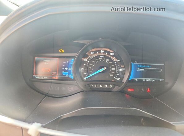2FMPK4J96NBA59861 2022 FORD EDGE Gray Вид щитка приладів