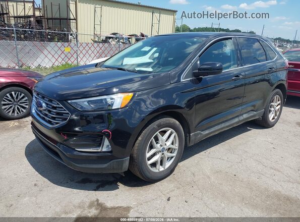 2FMPK4J96NBA87630 2022 FORD EDGE Черный Передняя левая четверть