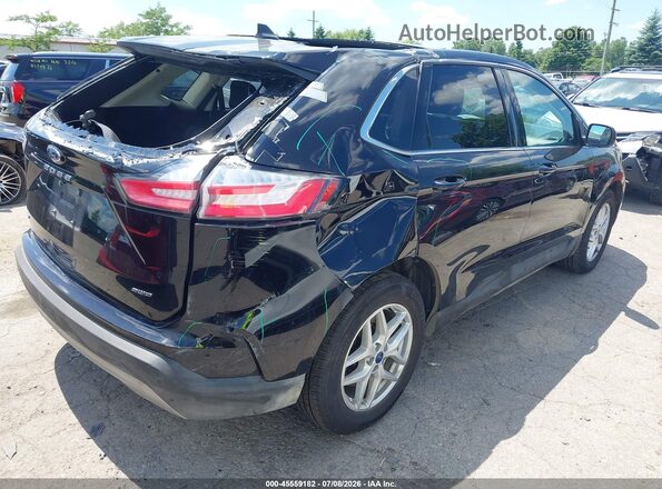2FMPK4J96NBA87630 2022 FORD EDGE Черный Задняя правая четверть