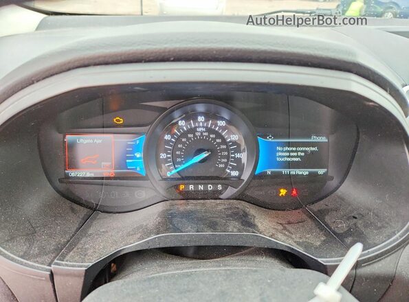 2FMPK4J96PBA01638 2023 FORD EDGE Black Widok zestawu wskaźników