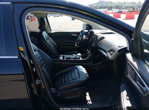 2FMPK4J96PBA31626 2023 FORD EDGE Черный Вид салона спереди