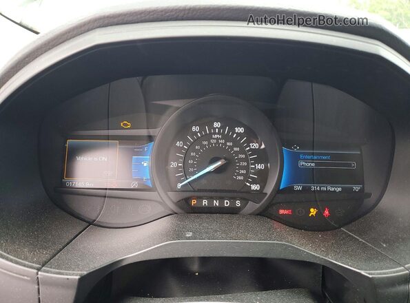 2FMPK4J96RBA14571 2024 FORD EDGE Черный Вид щитка приборов