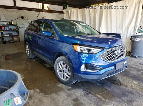 2FMPK4J96RBB25623 2024 FORD EDGE Синий Передняя правая четверть