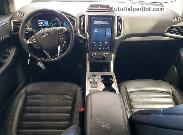 2FMPK4J96RBB25623 2024 FORD EDGE Синий Вид панели приборов