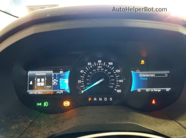 2FMPK4J96RBB25623 2024 FORD EDGE Синий Вид щитка приборов