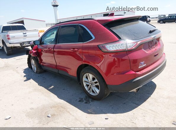 2FMPK4J97GBC37134 2016 FORD EDGE Brown Rear left