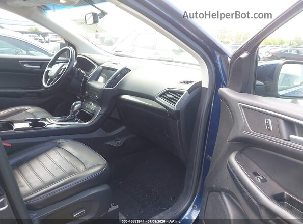 2FMPK4J97HBB72786 2017 FORD EDGE Синий Вид салона спереди