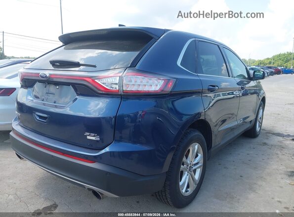 2FMPK4J97HBB72786 2017 FORD EDGE Синий Задняя правая четверть