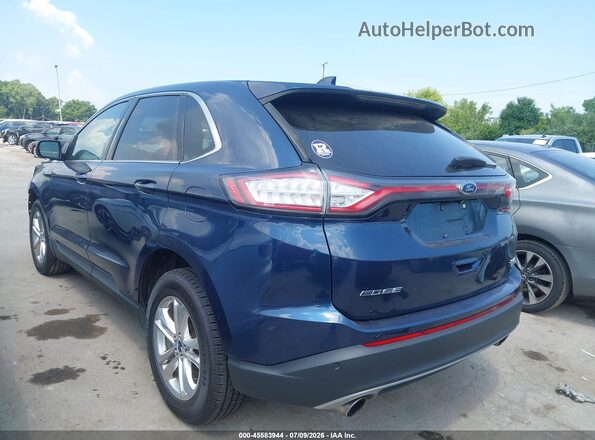 2FMPK4J97HBB72786 2017 FORD EDGE Синий Задняя левая четверть