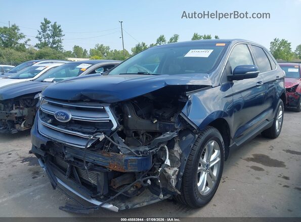 2FMPK4J97HBB72786 2017 FORD EDGE Синий Вид спереди