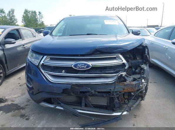 2FMPK4J97HBB72786 2017 FORD EDGE Синий Вид щитка приборов