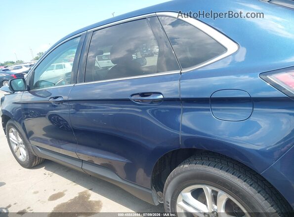 2FMPK4J97HBB72786 2017 FORD EDGE Синий Панорамный вид салона 360°
