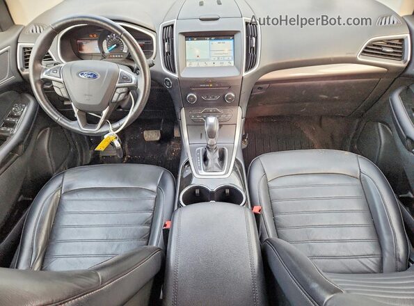 2FMPK4J97HBC01039 2017 FORD EDGE Silver Dashboard view