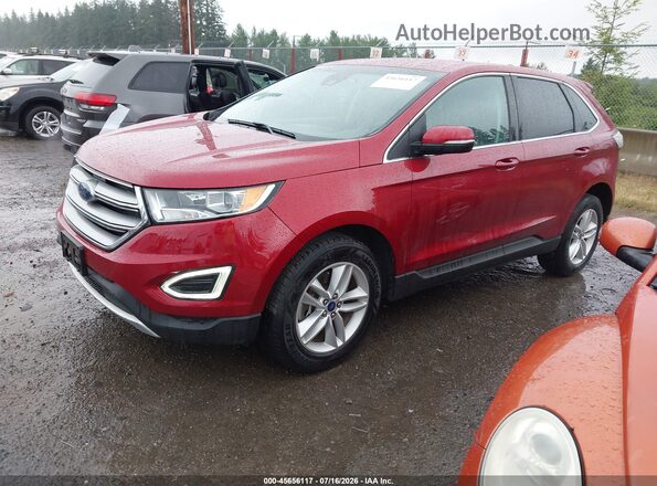 2FMPK4J97JBB05319 2018 FORD EDGE Red Передня ліва чверть