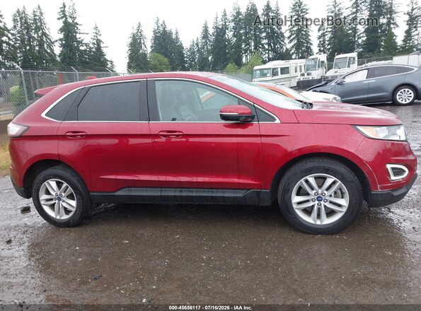 2FMPK4J97JBB05319 2018 FORD EDGE Red Вид задньої частини салону