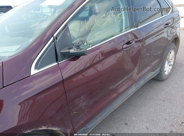2FMPK4J97KBB69653 2019 FORD EDGE Burgundy წინა ხედი