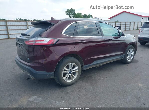 2FMPK4J97KBB69653 2019 FORD EDGE Burgundy უკანა მარჯვენა