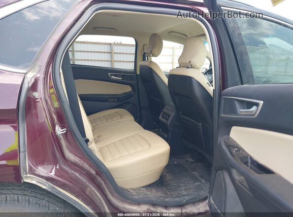 2FMPK4J97KBB69653 2019 FORD EDGE Burgundy VIN კოდის სტიკერის ხედი