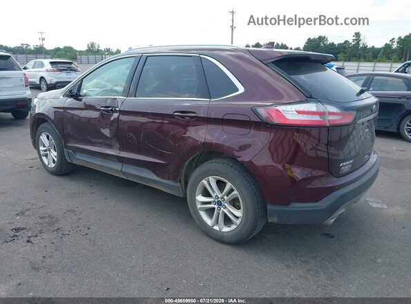 2FMPK4J97KBB69653 2019 FORD EDGE Burgundy უკანა მარცხენა