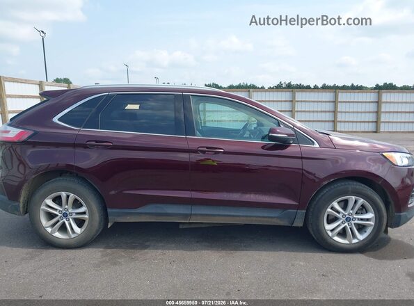 2FMPK4J97KBB69653 2019 FORD EDGE Burgundy უკანა სალონის ხედი