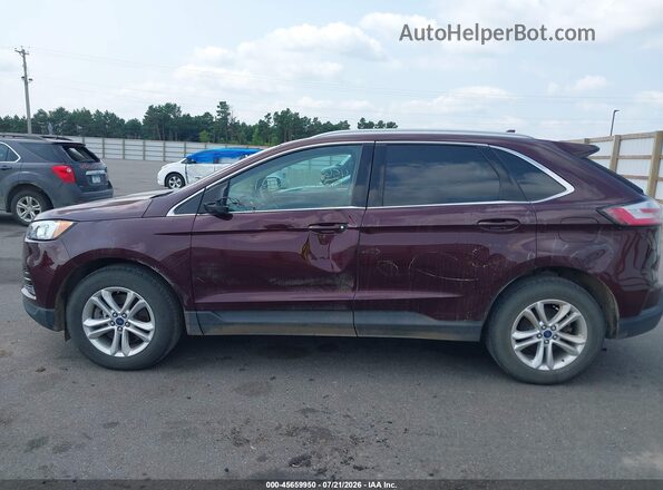 2FMPK4J97KBB69653 2019 FORD EDGE Burgundy სალონის 360-გრადუსიანი ხედი