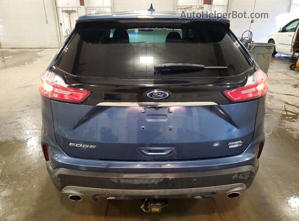 2FMPK4J97KBC40317 2019 FORD EDGE Blue Widok z tyłu