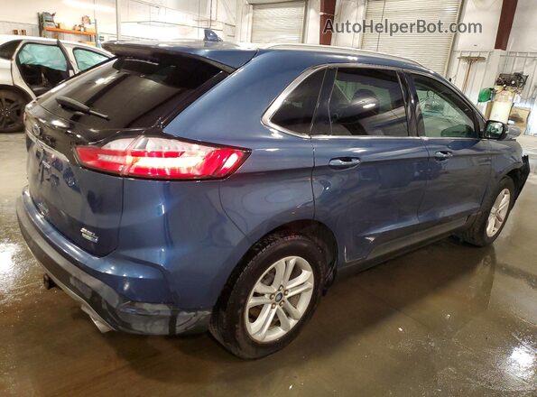2FMPK4J97KBC40317 2019 FORD EDGE Blue Tył prawy