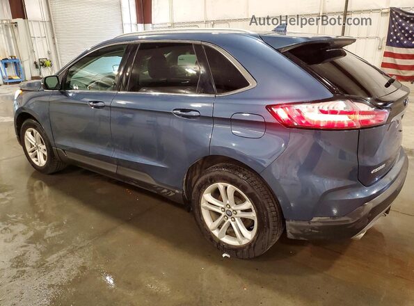 2FMPK4J97KBC40317 2019 FORD EDGE Blue Tył lewy
