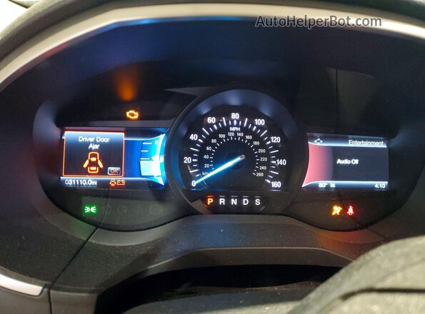 2FMPK4J97KBC46182 2019 FORD EDGE Gray Instrument cluster view