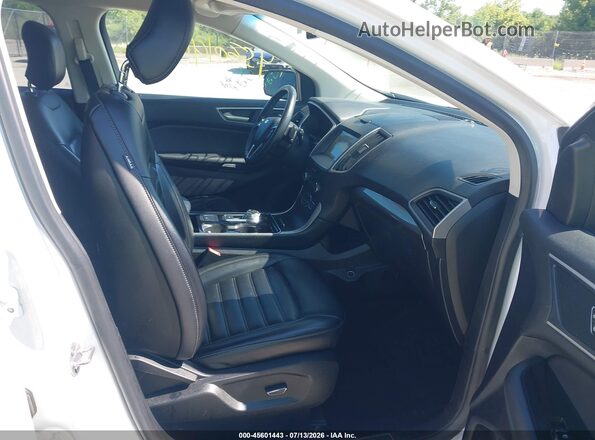 2FMPK4J97KBC60230 2019 FORD EDGE White Vista interior delantera